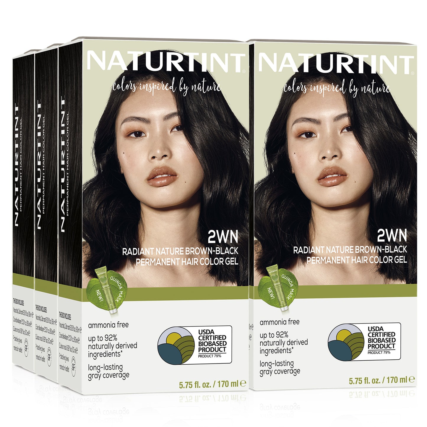 Naturtint Permanent Hair Color 2WN Radiant Nature Brown Black