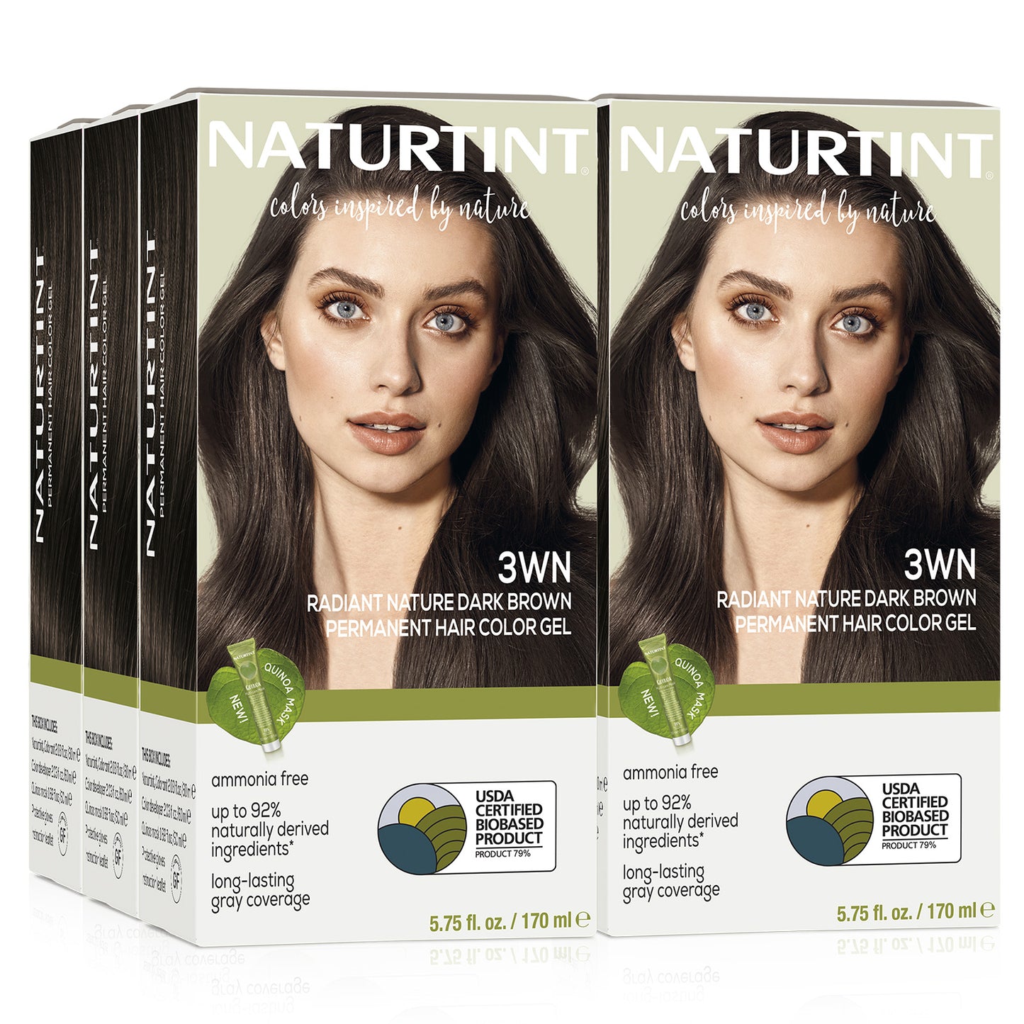 Naturtint Permanent Hair Color 3WN Radiant Nature Dark Brown