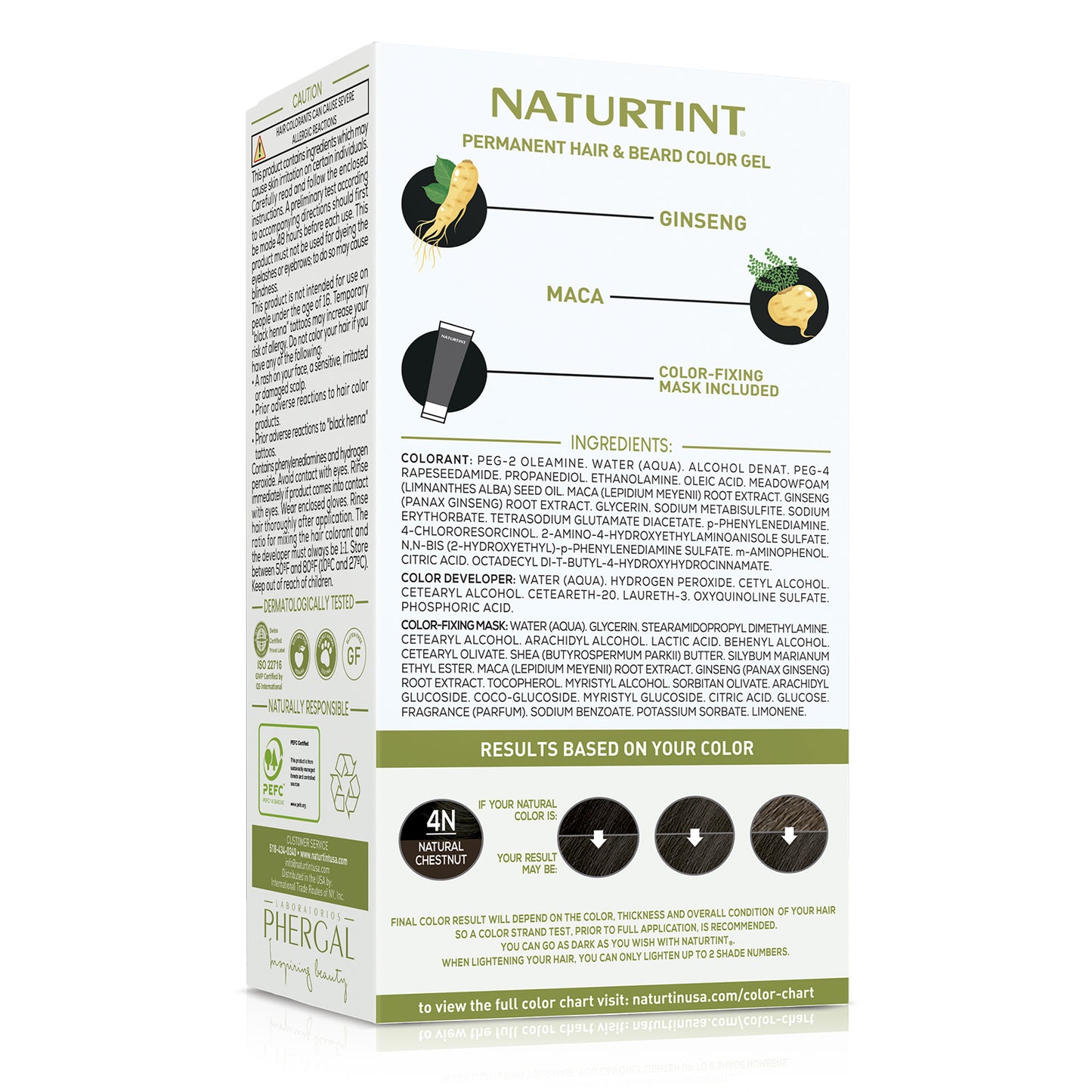 Naturtint Men's Permanent Hair Color 4N Natural Chestnut