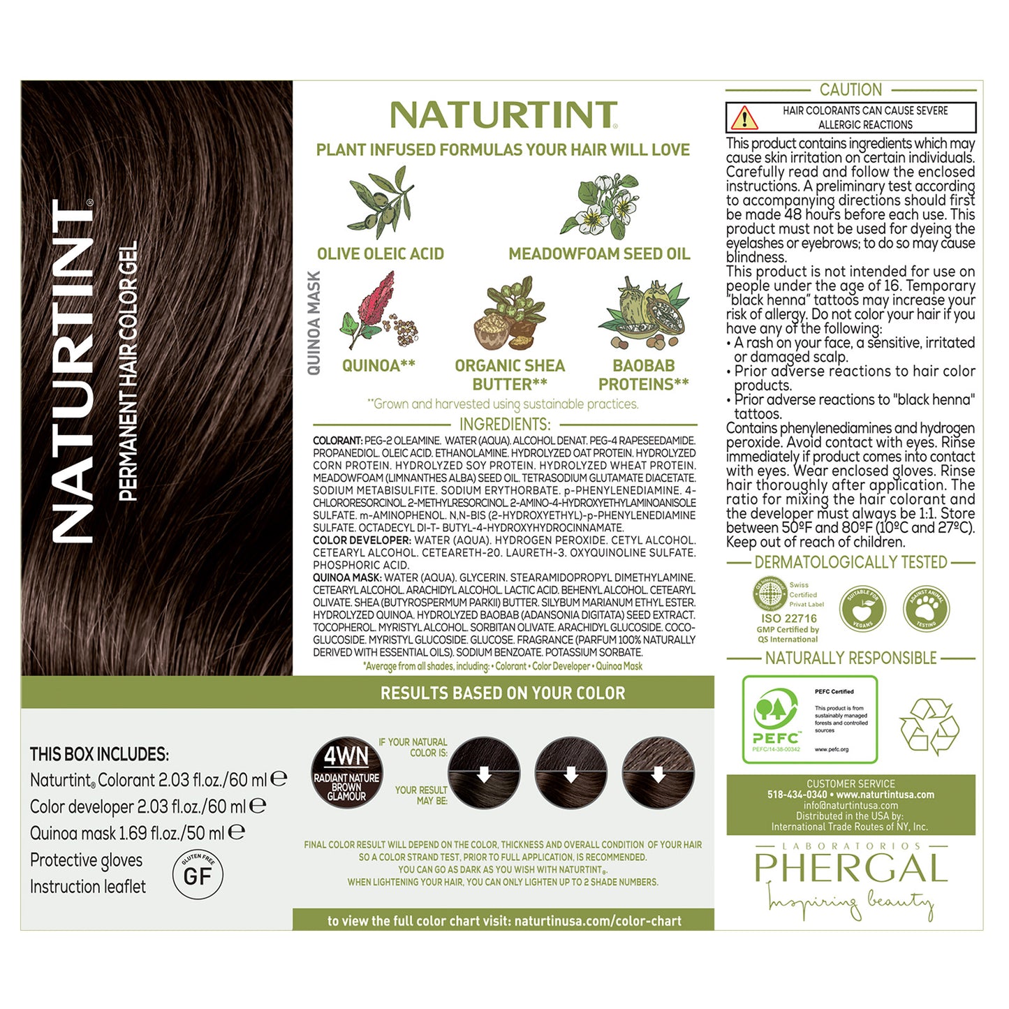 Naturtint Permanent Hair Color 4WN Radiant Nature Brown Glamour