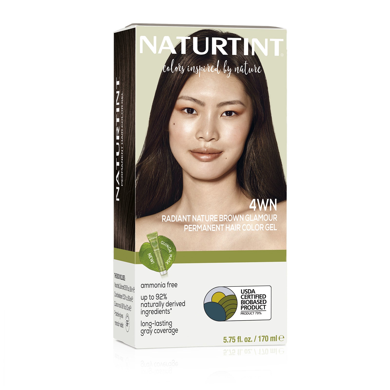 Naturtint Permanent Hair Color 4WN Radiant Nature Brown Glamour (Packa