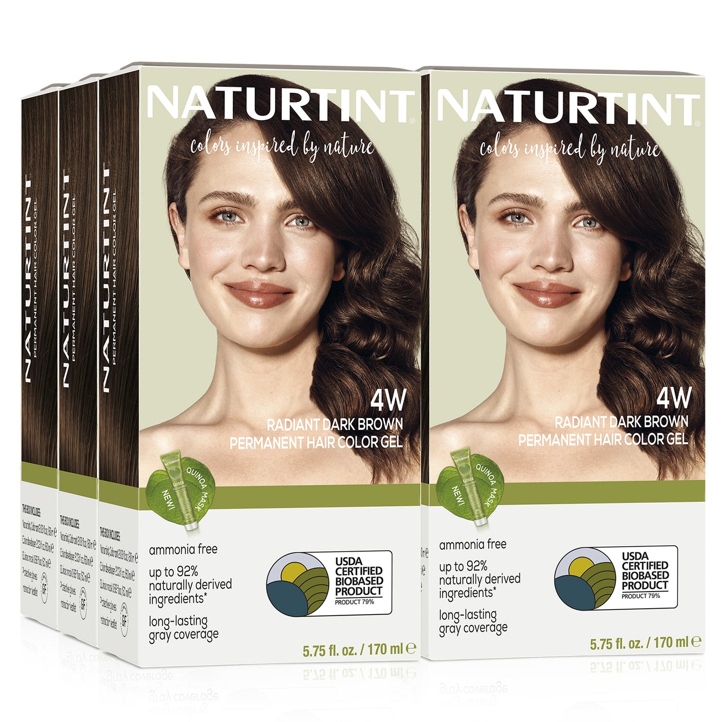 Naturtint Permanent Hair Color 4W Radiant Dark Brown