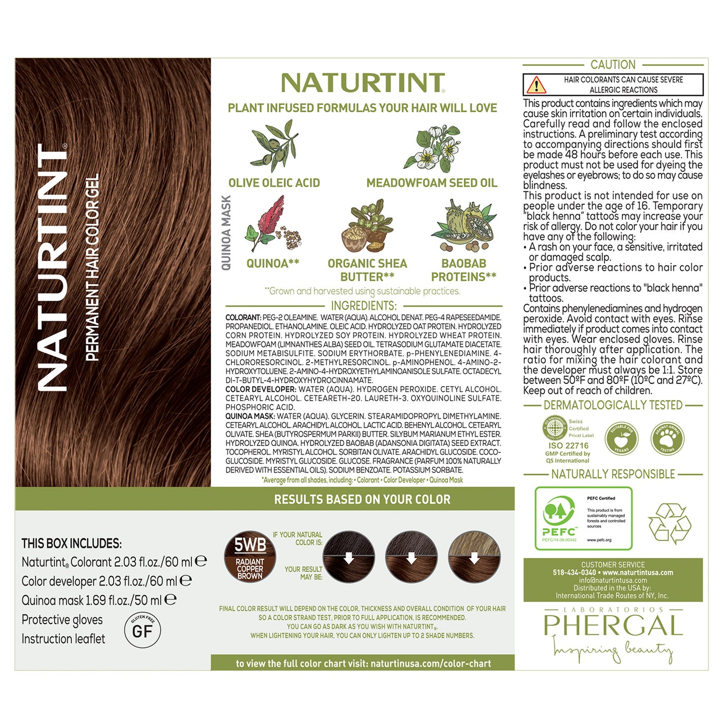 Naturtint Permanent Hair Color 5WB Radiant Copper Brown