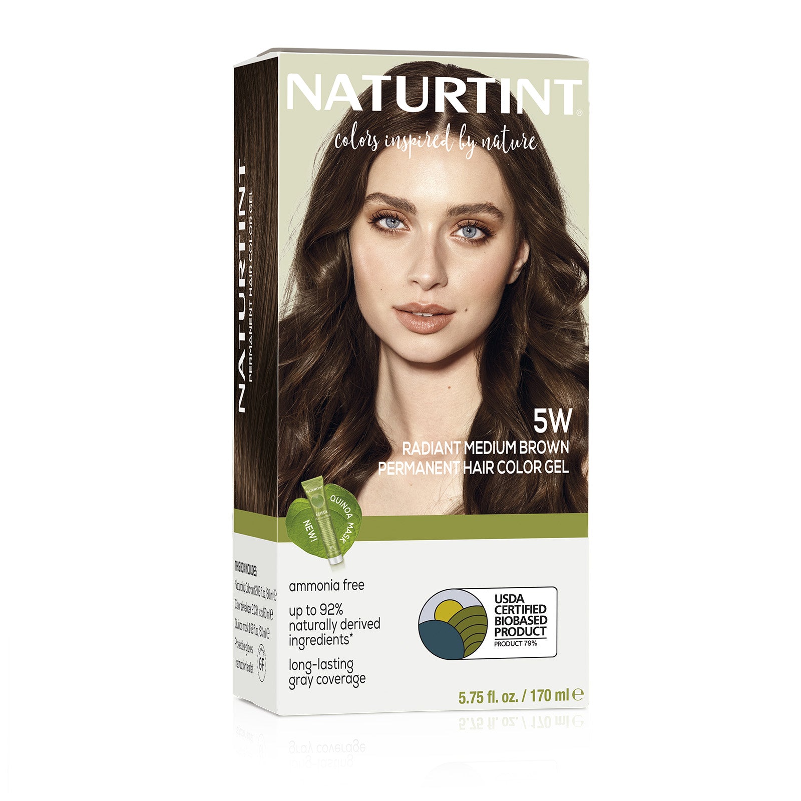Naturtint Permanent Hair Color 5W Radiant Medium Brown (Packaging may