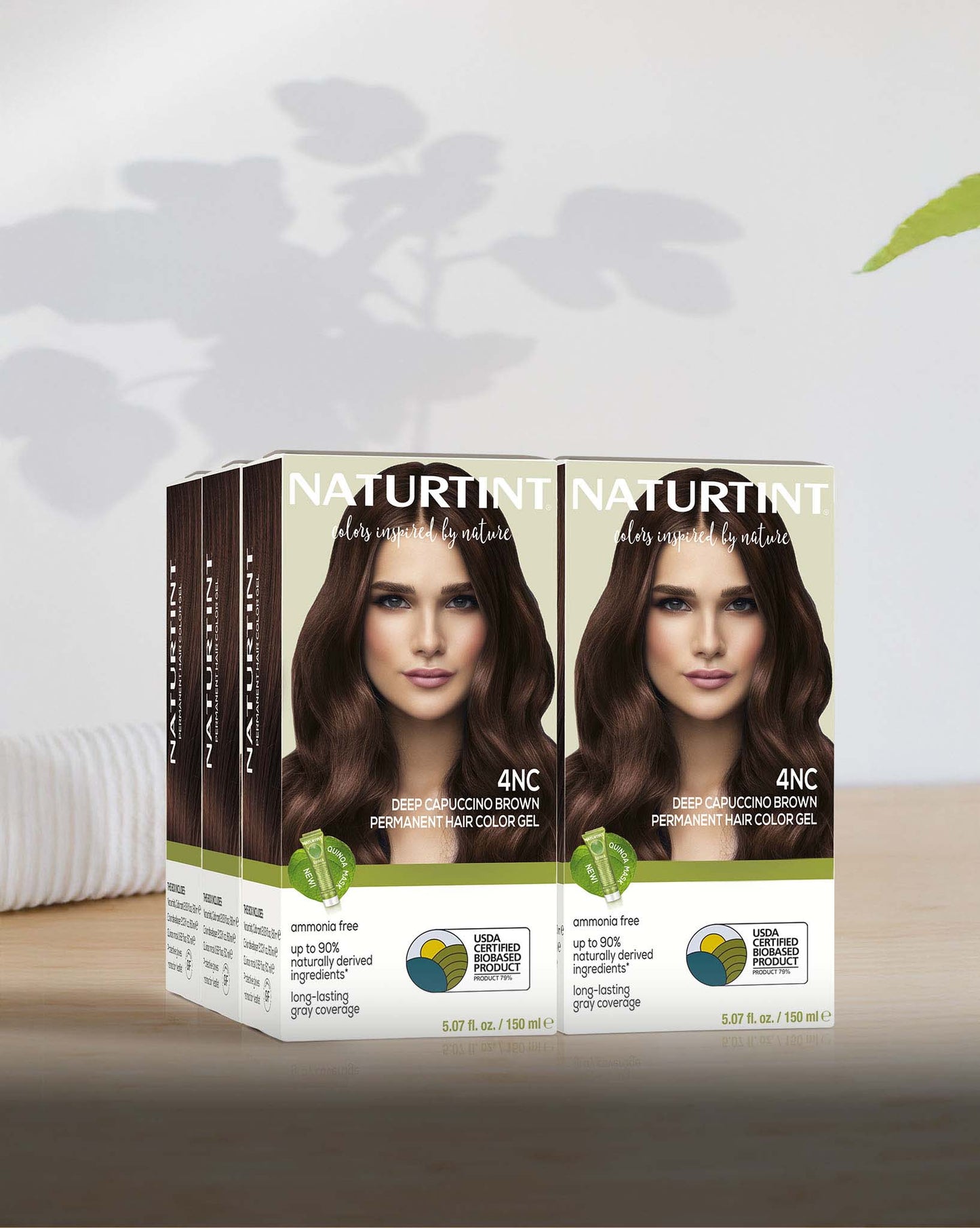 Naturtint Permanent Hair Color 4NC Deep Cappuccino Brown (Packaging may vary)