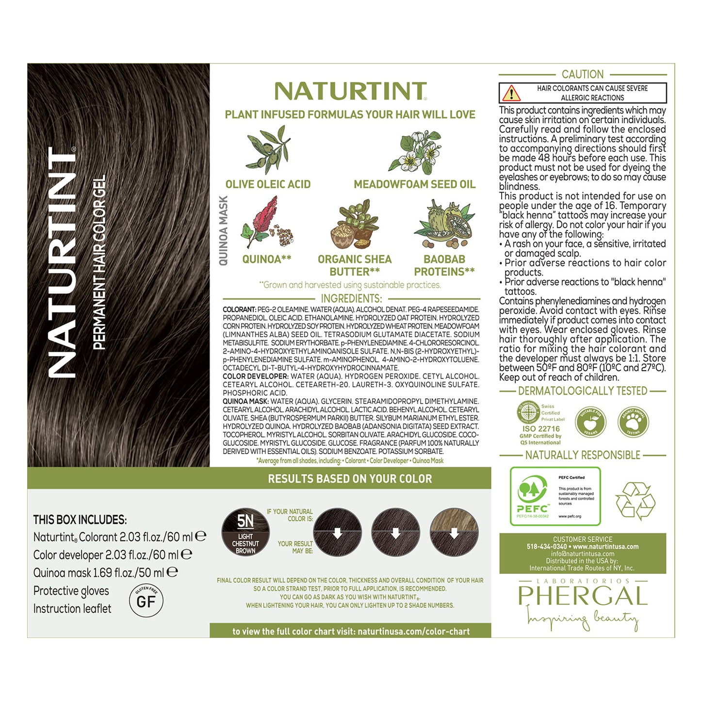 Naturtint Permanent Hair Color 5N Light Chestnut Brown (Packaging may vary)