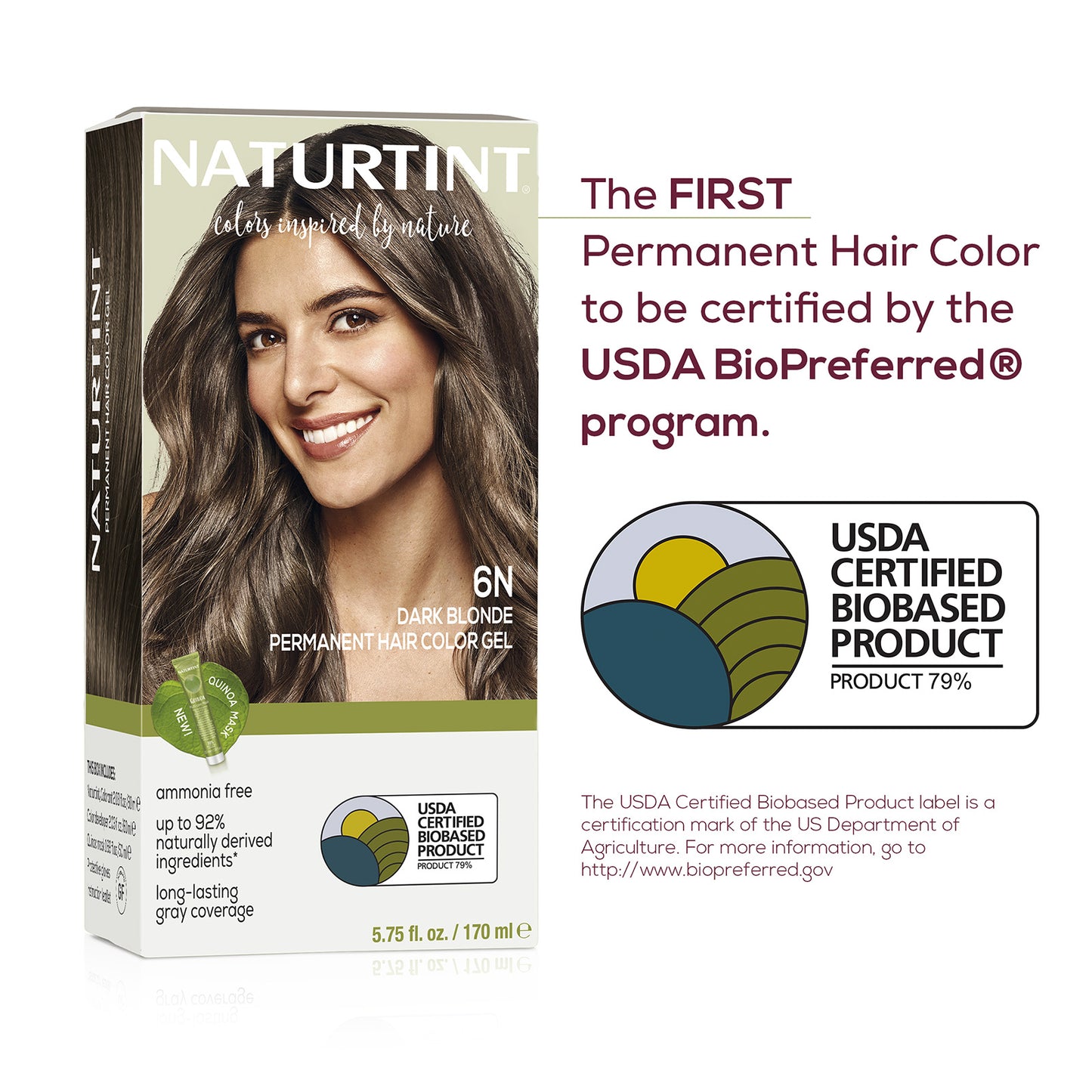 Naturtint Permanent Hair Color 6N Dark Blonde (Packaging may vary)