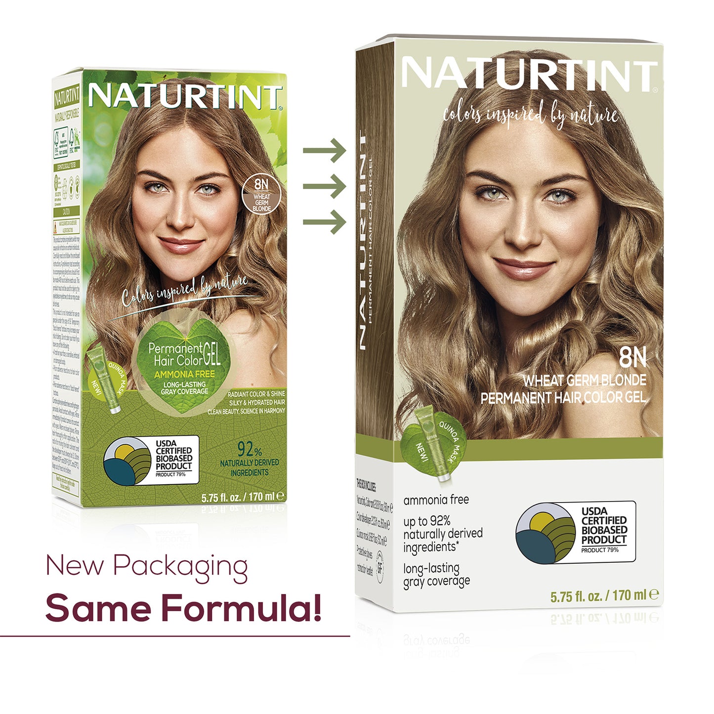Naturtint Permanent Hair Color 8N Wheat Germ Blonde (Packaging may vary)