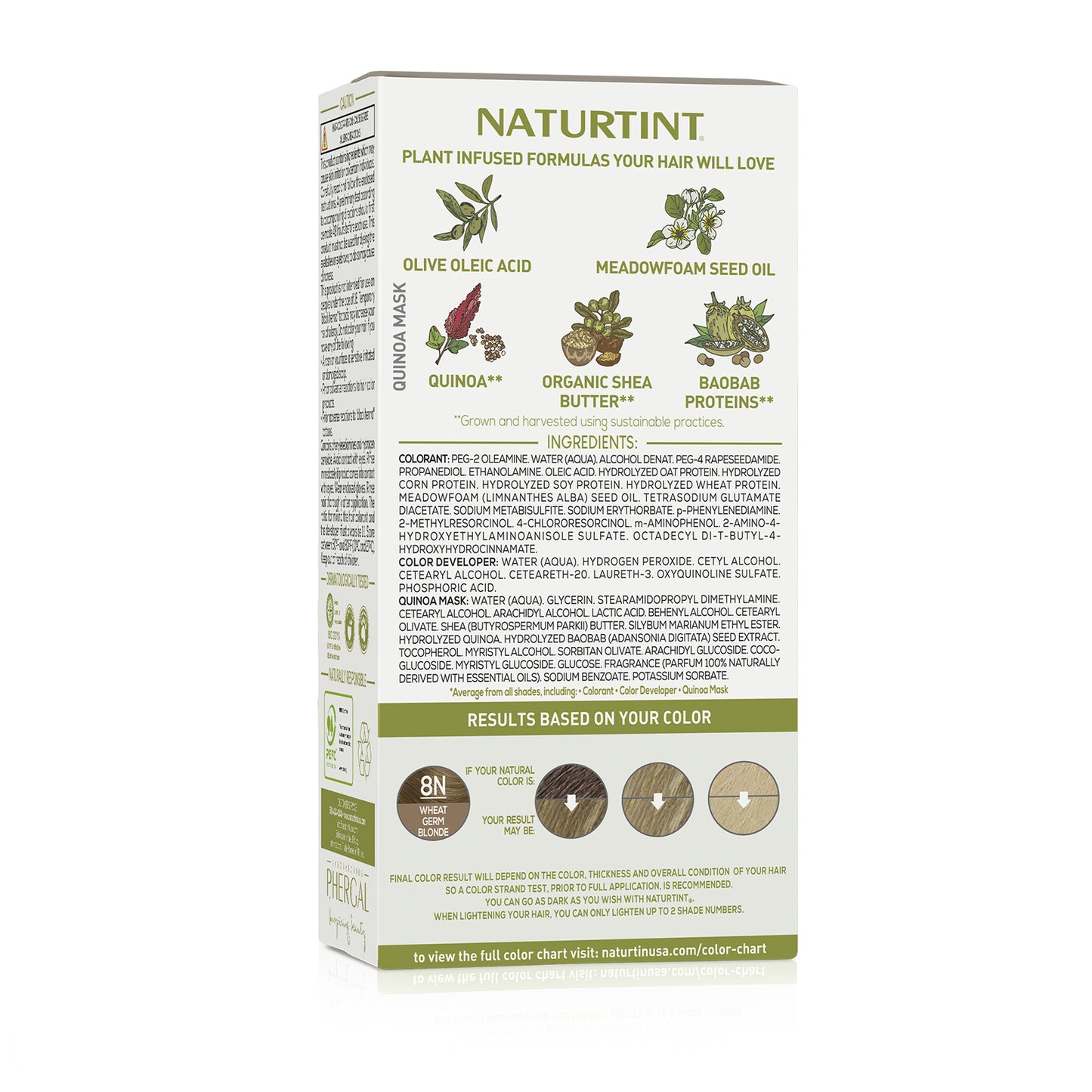 Naturtint Permanent Hair Color 8N Wheat Germ Blonde (Packaging may vary)