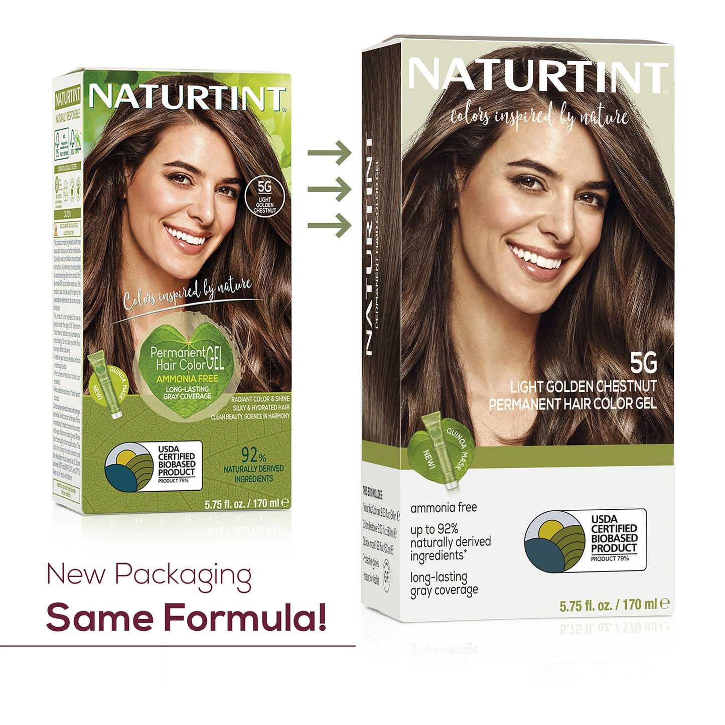 Naturtint Permanent Hair Color 5G Light Golden Chestnut (Packaging may vary)