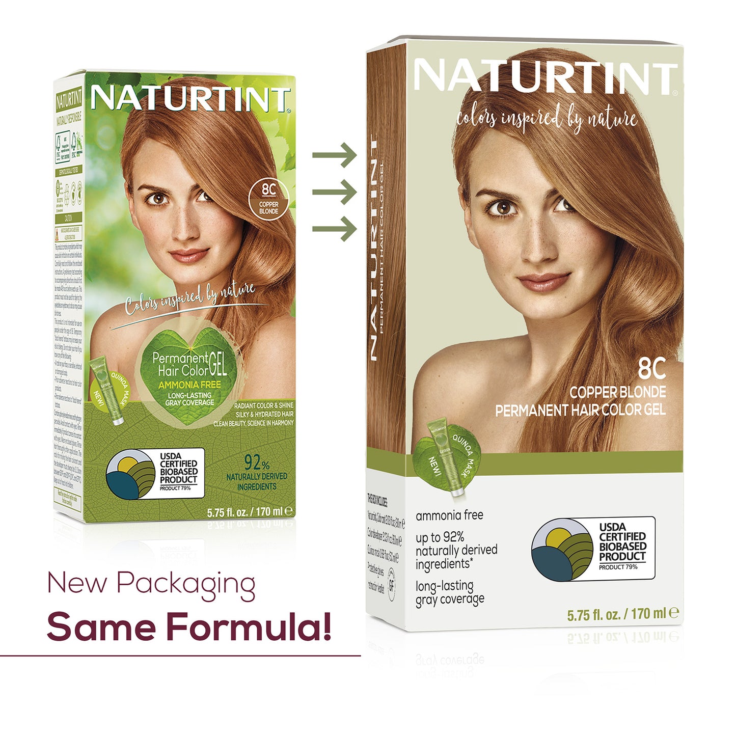 Naturtint Permanent Hair Color 8C Copper Blonde (Packaging may vary)