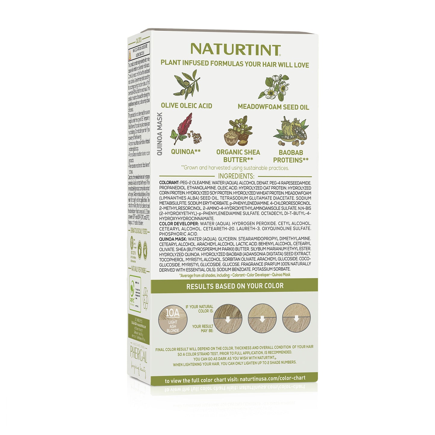 Naturtint Permanent Hair Color 10A Light Ash Blonde (Packaging may vary)