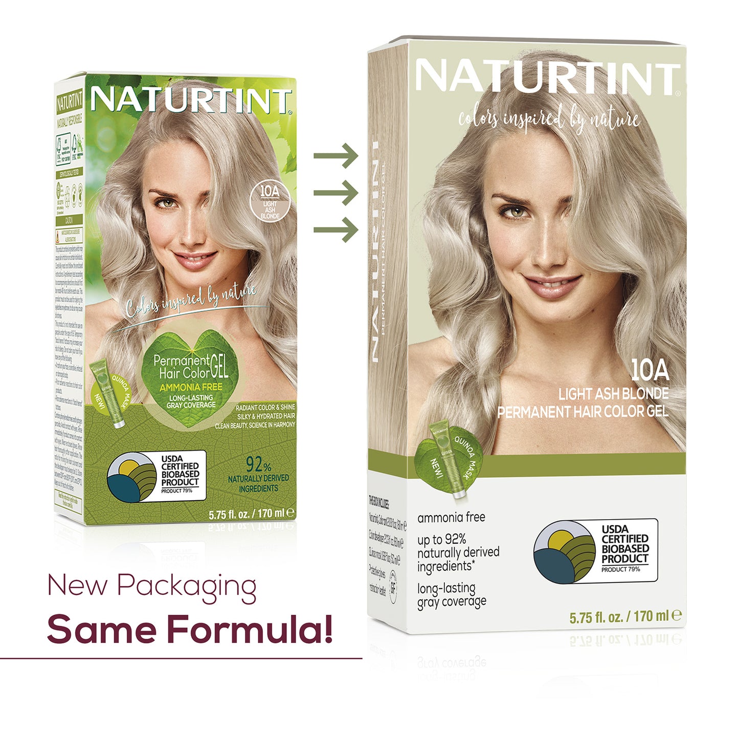 Naturtint Permanent Hair Color 10A Light Ash Blonde (Packaging may vary)