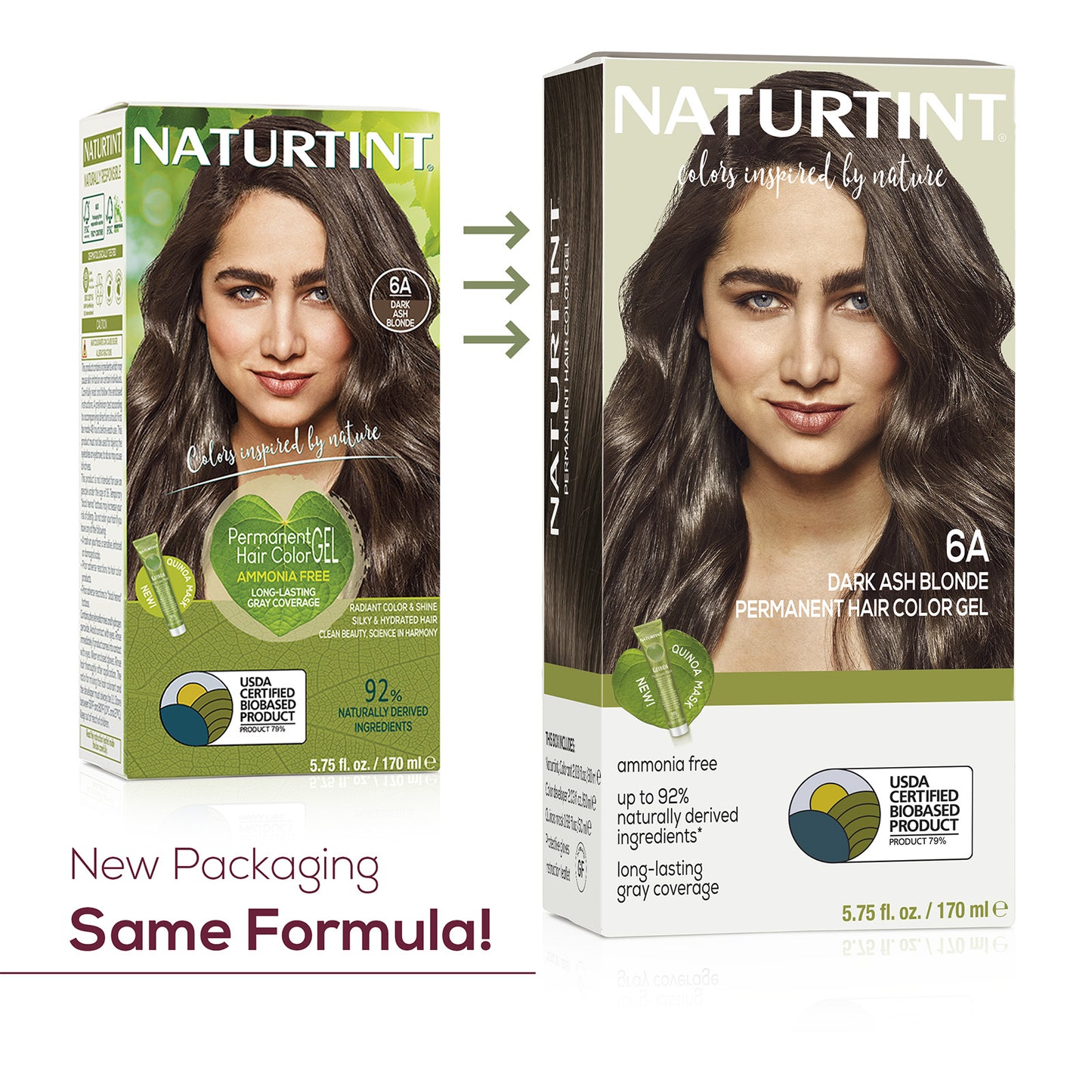 Naturtint Permanent Hair Color 6A Dark Ash Blonde (Packaging may vary)