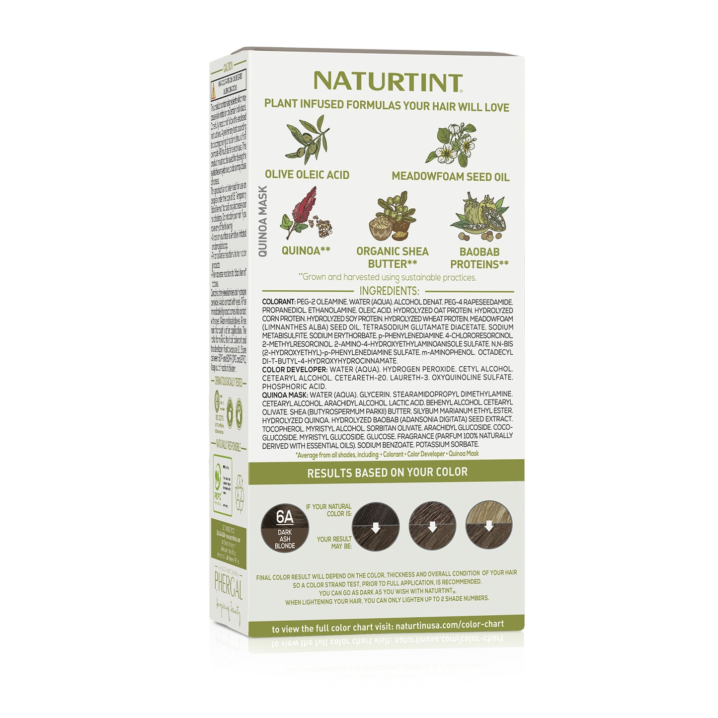 Naturtint Permanent Hair Color 6A Dark Ash Blonde (Packaging may vary)