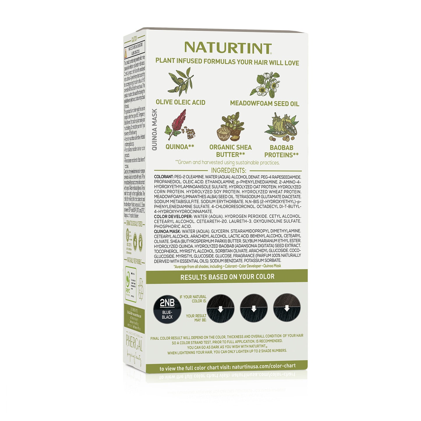 Naturtint Permanent Hair Color 2NB Blue Black (Packaging may vary)
