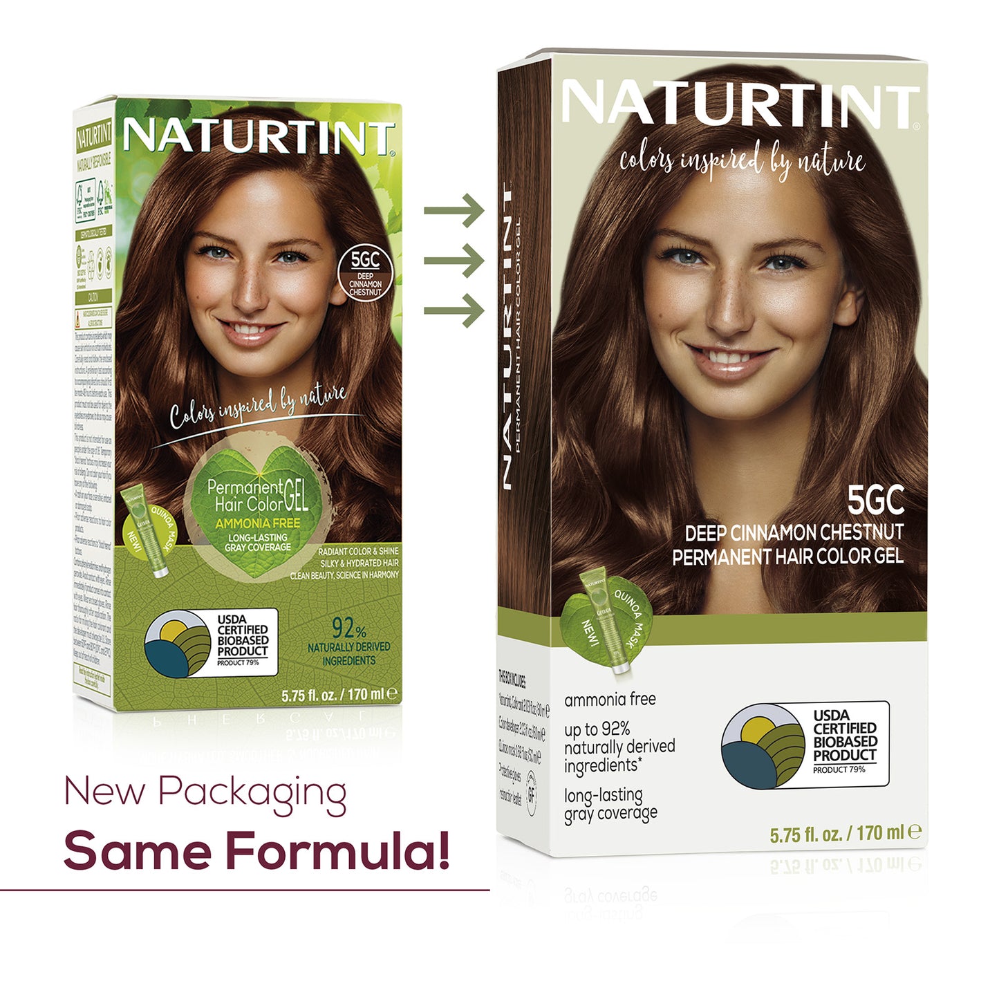 Naturtint Permanent Hair Color 5GC Deep Cinnamon Chestnut (Packaging may vary)