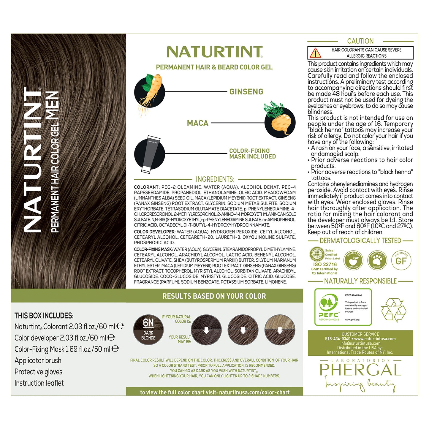 Naturtint Men's Permanent Hair Color 6N Dark Blonde