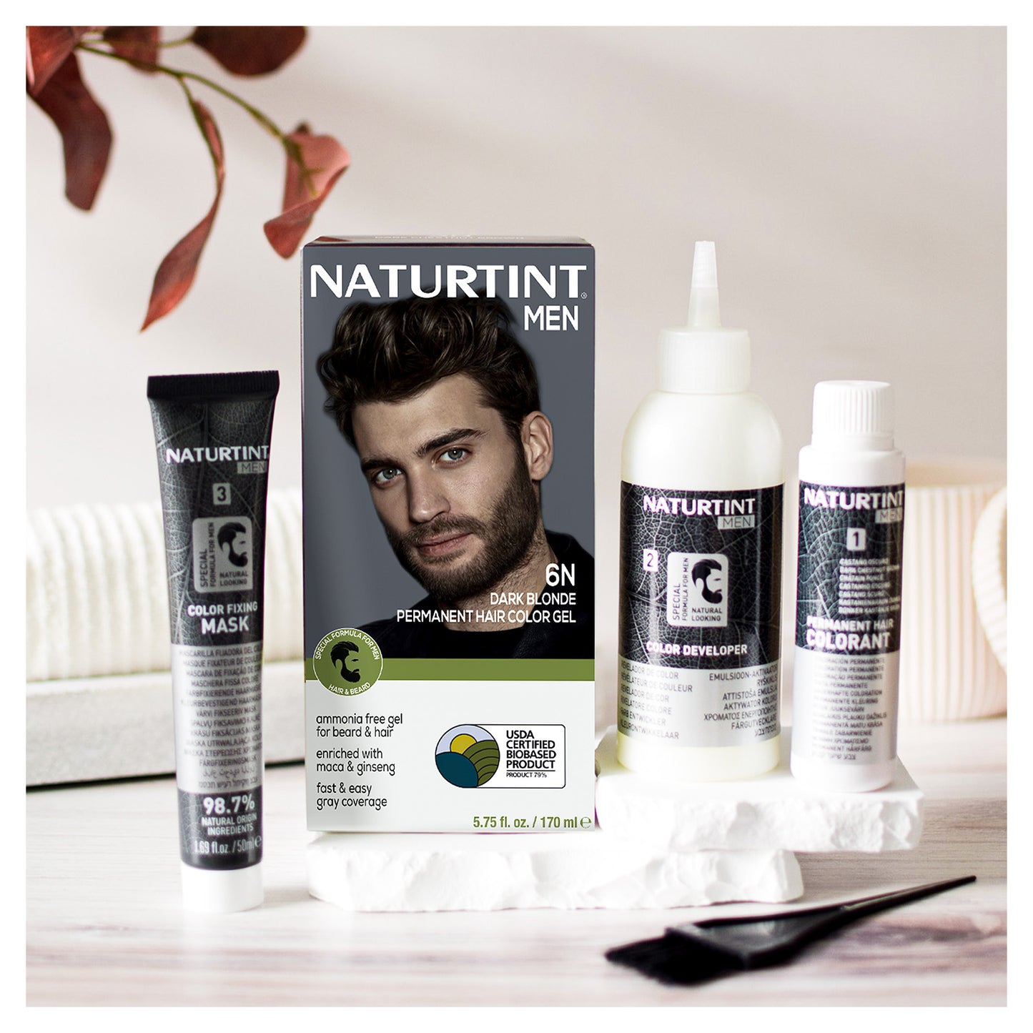 Naturtint Men's Permanent Hair Color 6N Dark Blonde