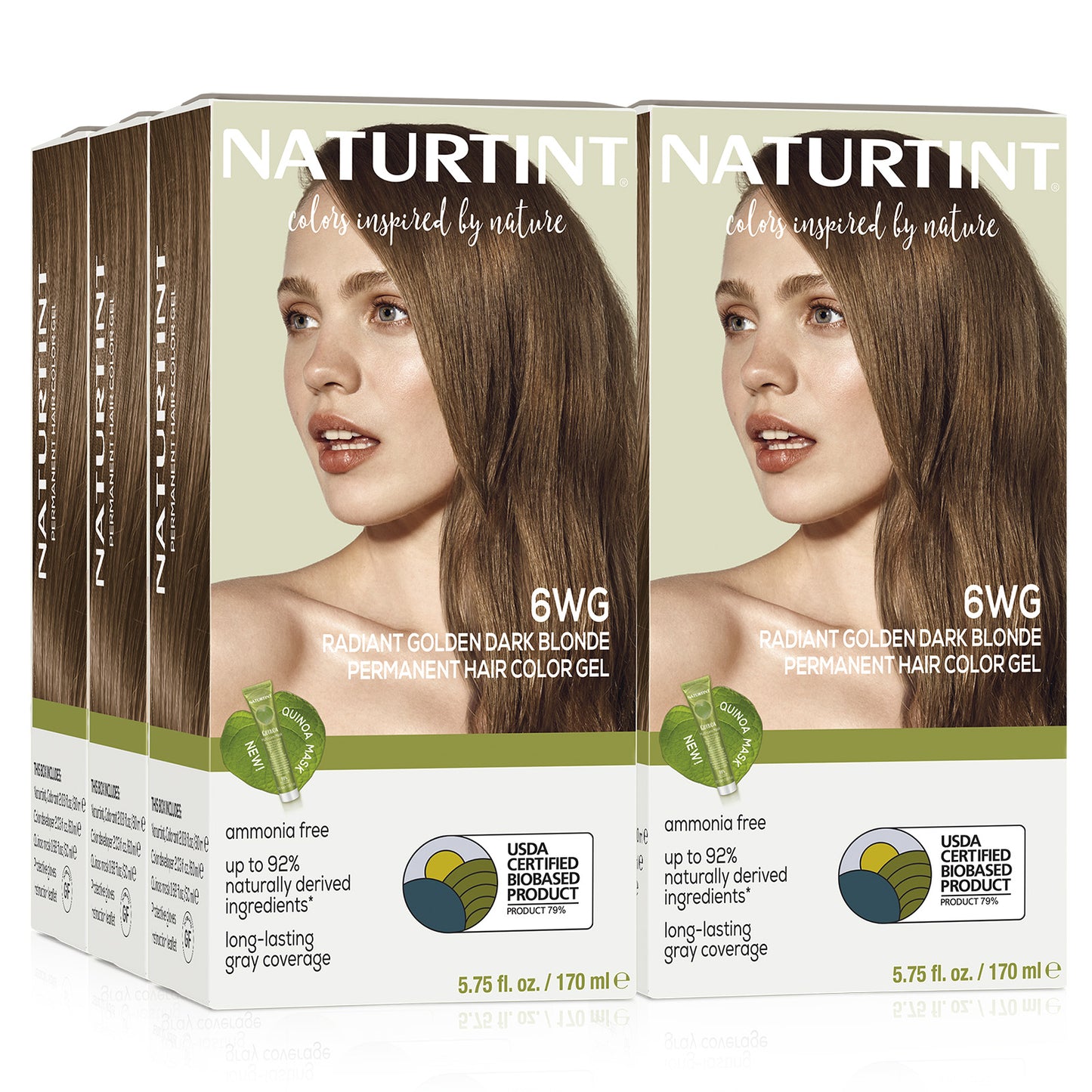 Naturtint Permanent Hair Color 6WG Radiant Golden Dark Blonde