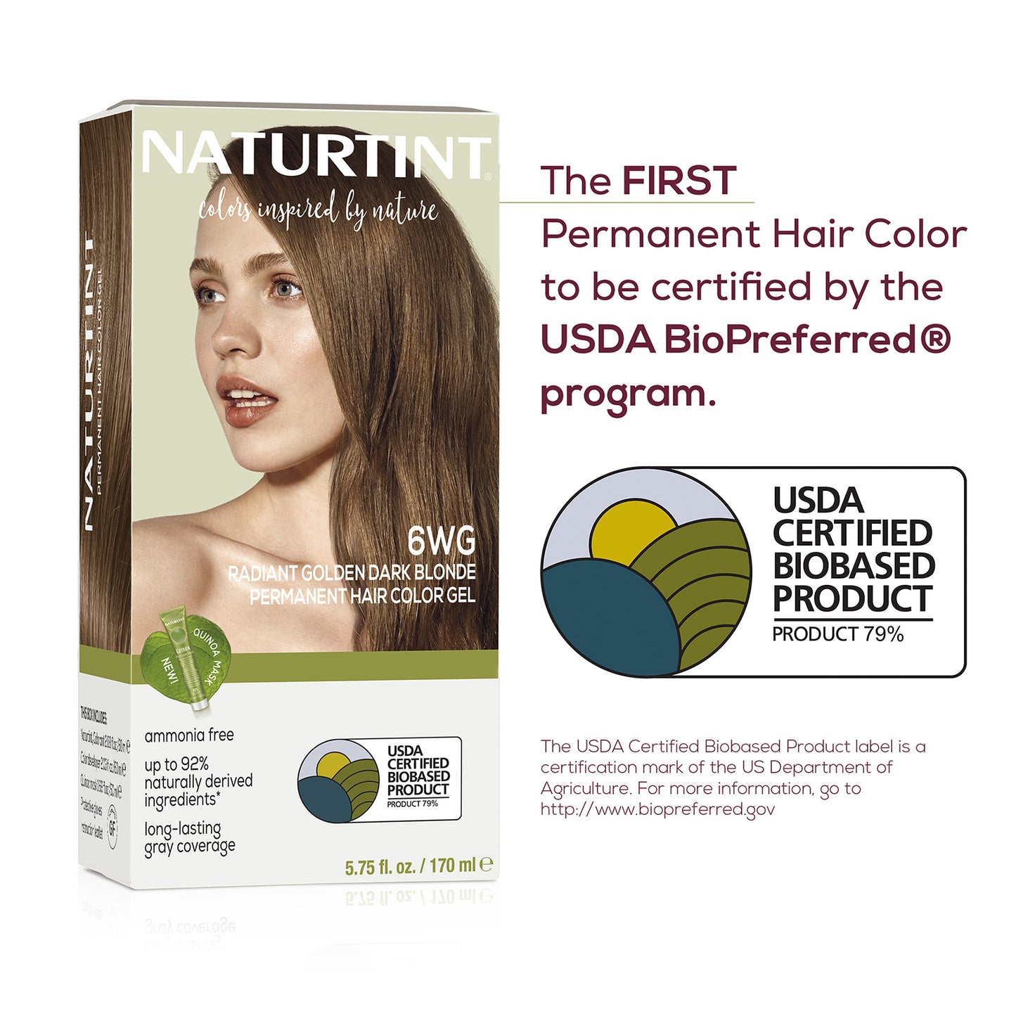 Naturtint Permanent Hair Color 6WG Radiant Golden Dark Blonde