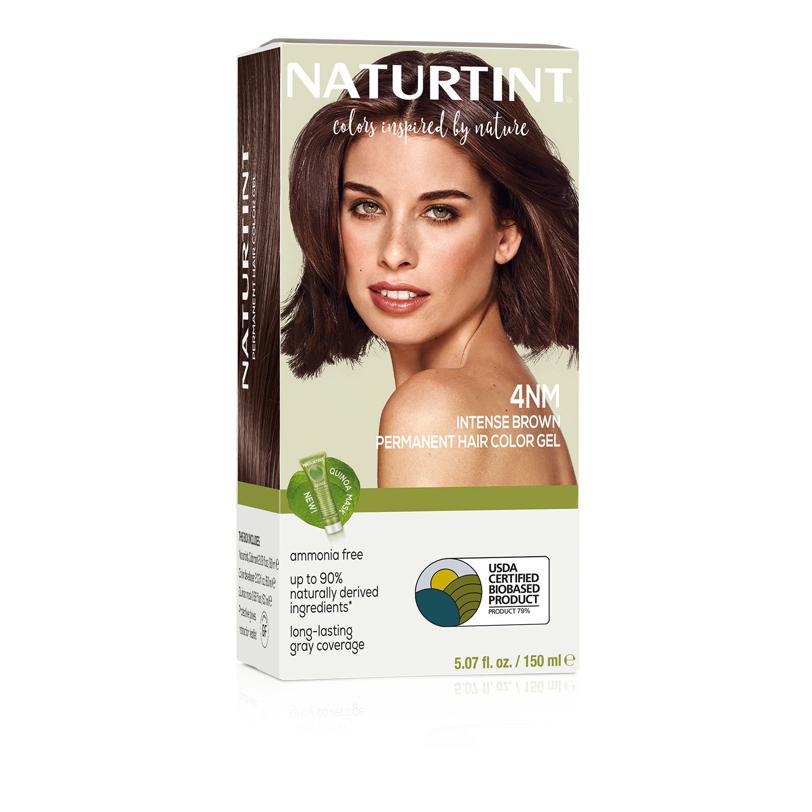 Naturtint Permanent Hair Color 4NM Intense Brown (Packaging may