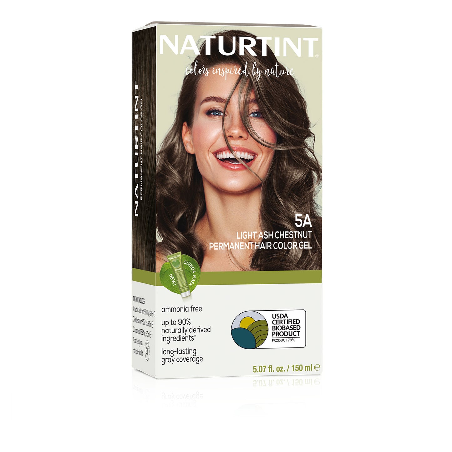 Naturtint Permanent Hair Color 5A Light Ash Chestnut (Packaging may vary)