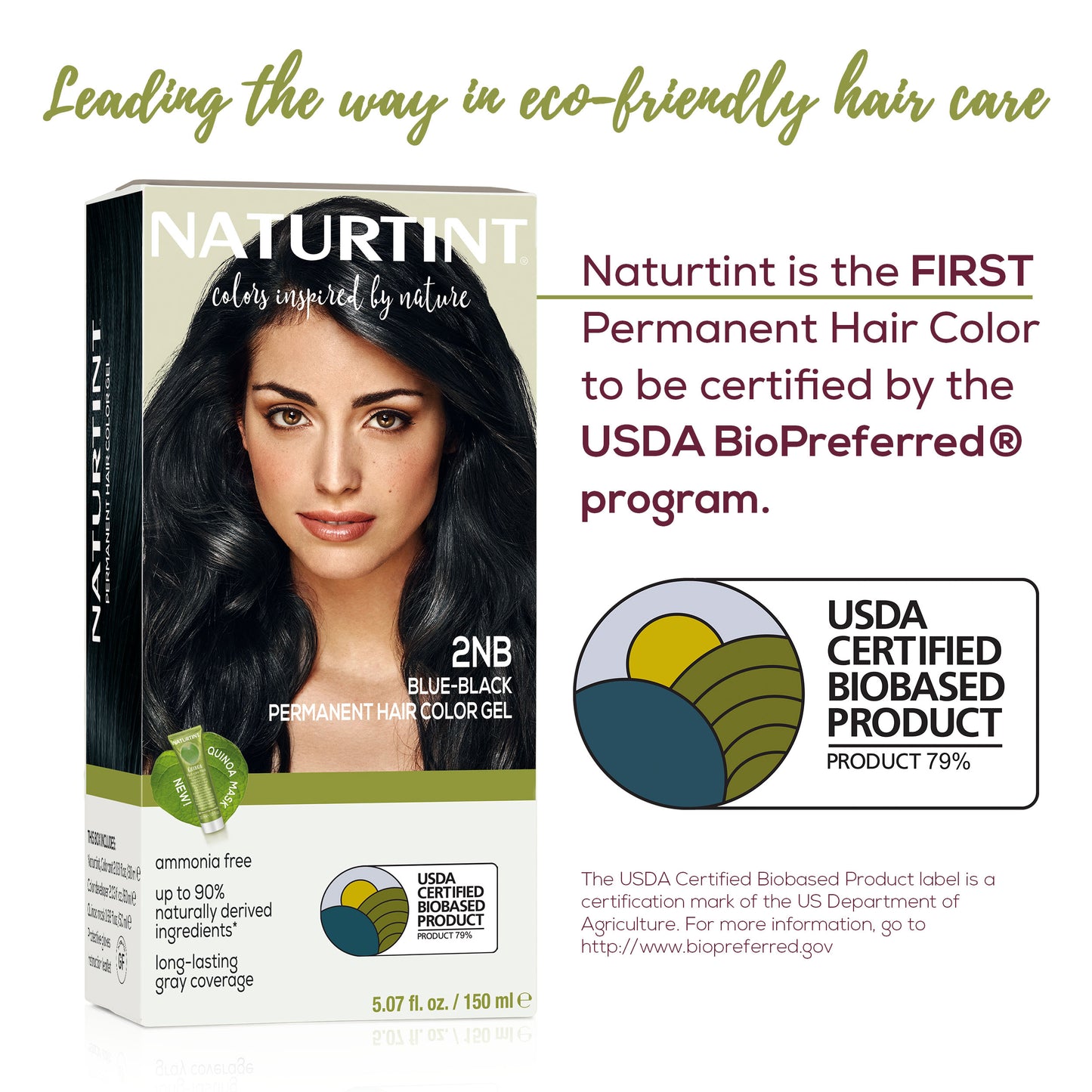 Naturtint Permanent Hair Color 2NB Blue Black (Packaging may vary)
