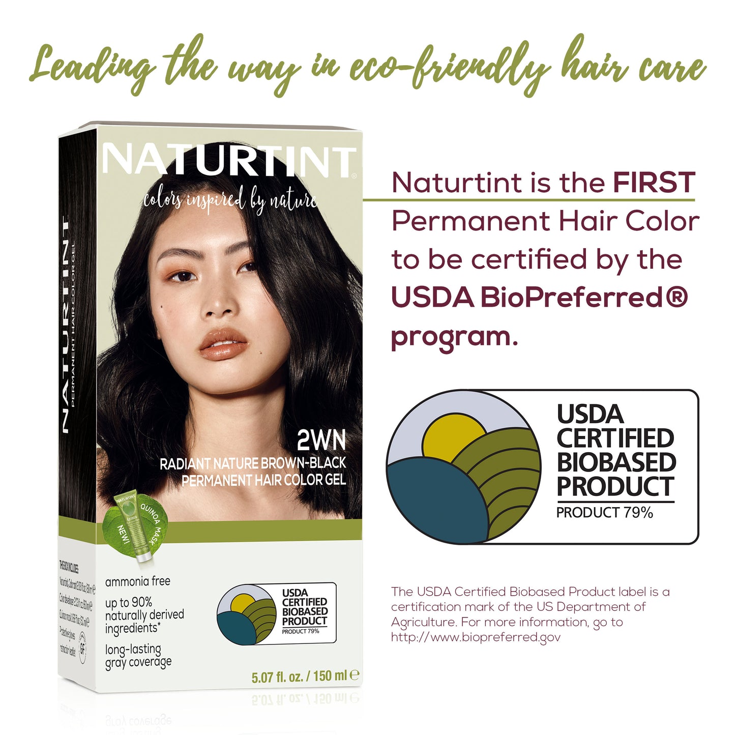 Naturtint Permanent Hair Color 2WN Radiant Nature Brown Black (Packaging may vary)
