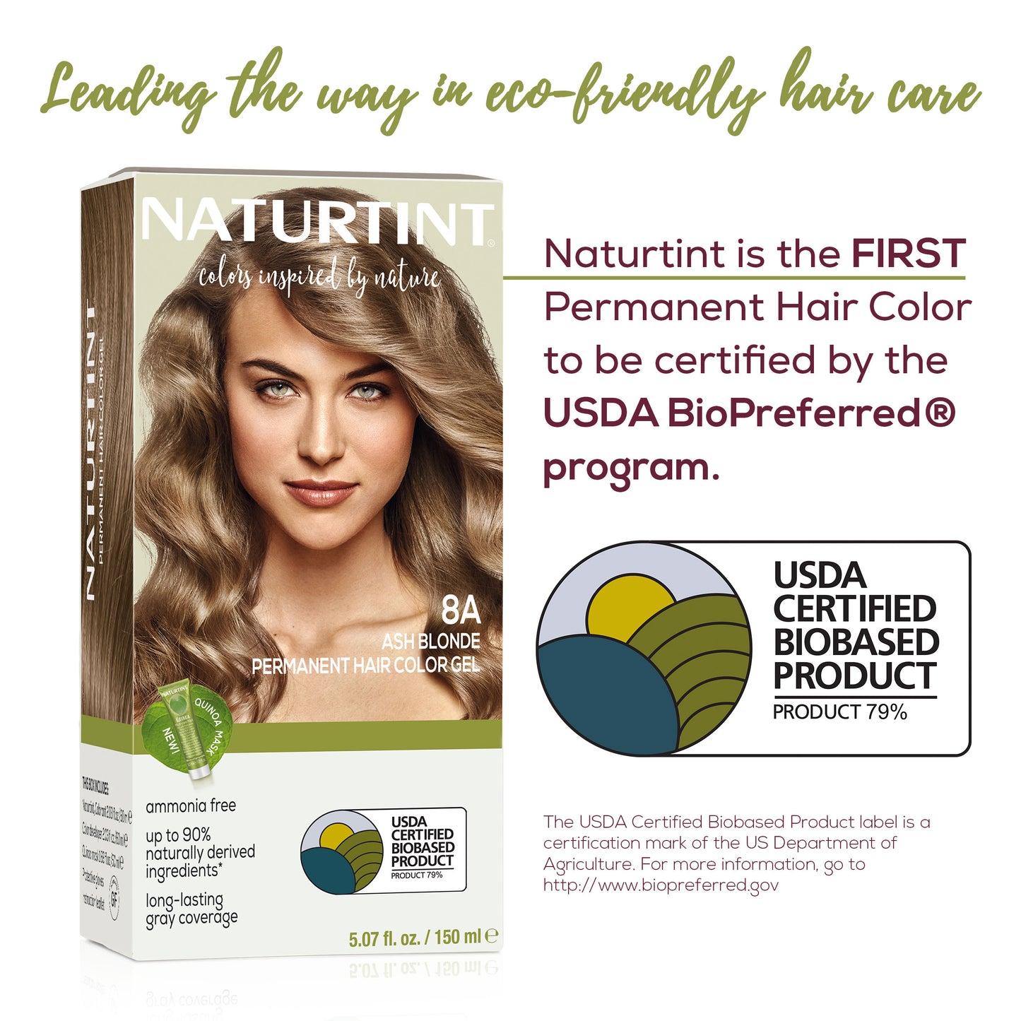 Naturtint Permanent Hair Color 8A Ash Blonde (Packaging may vary)
