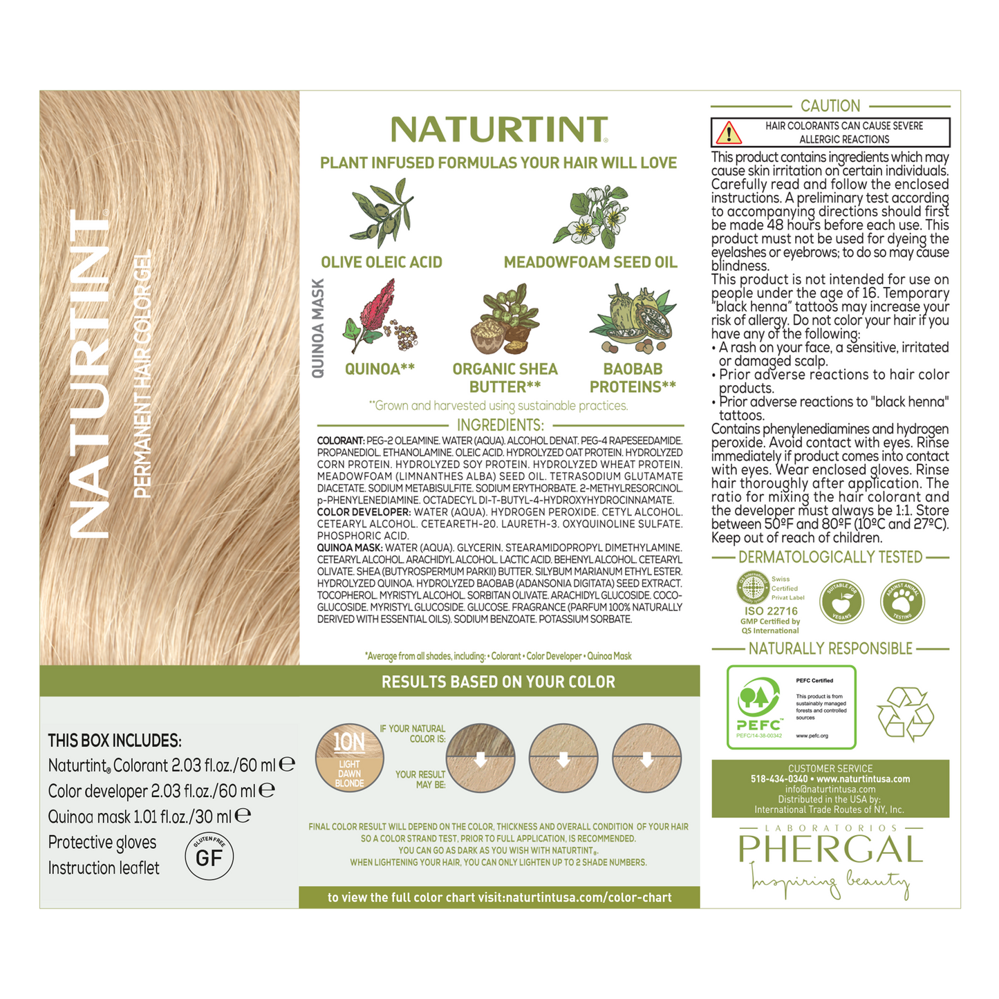 Naturtint Permanent Hair Color 10N Light Dawn Blonde (Packaging may vary)