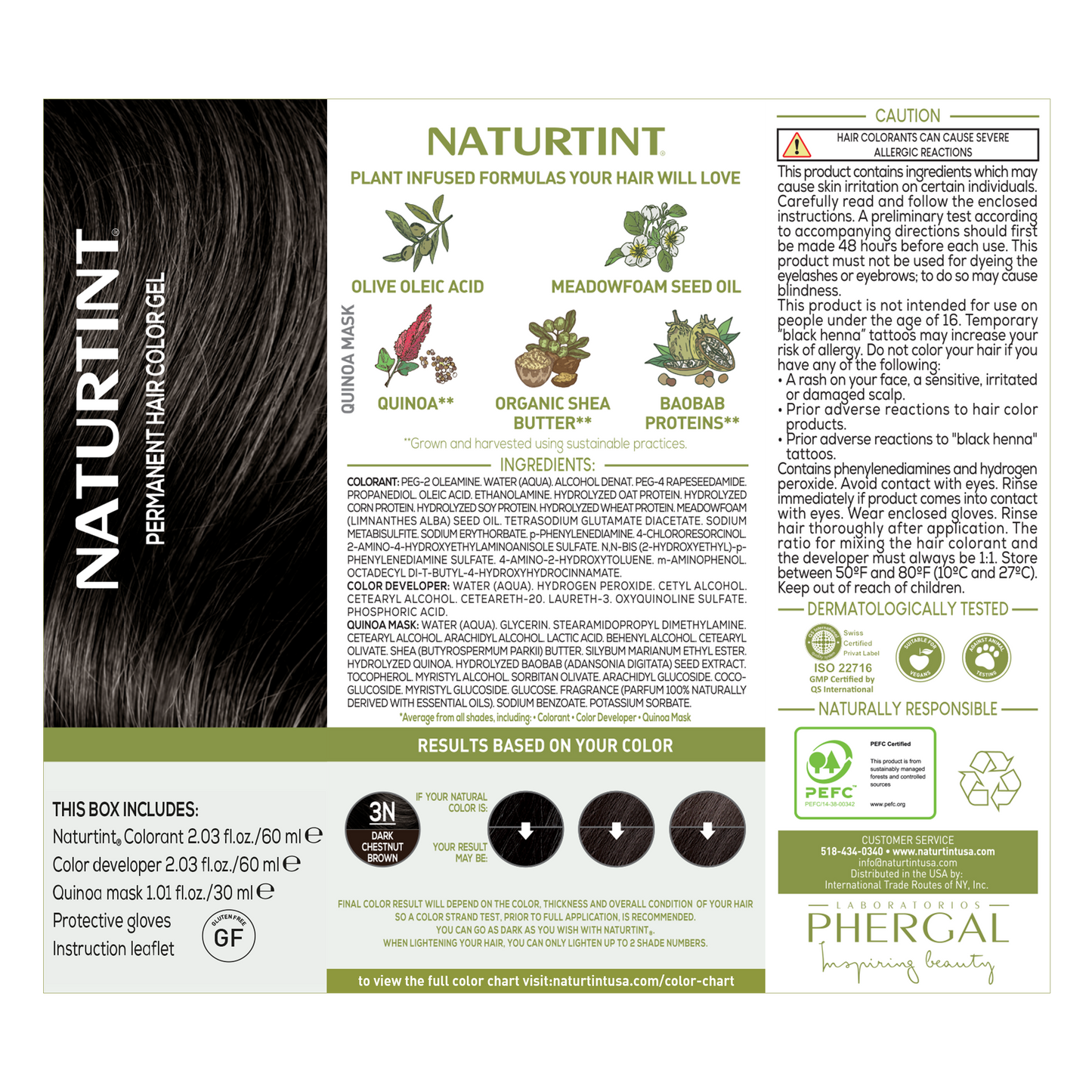 Naturtint Permanent Hair Color 3N Dark Chestnut Brown (Packaging may vary)