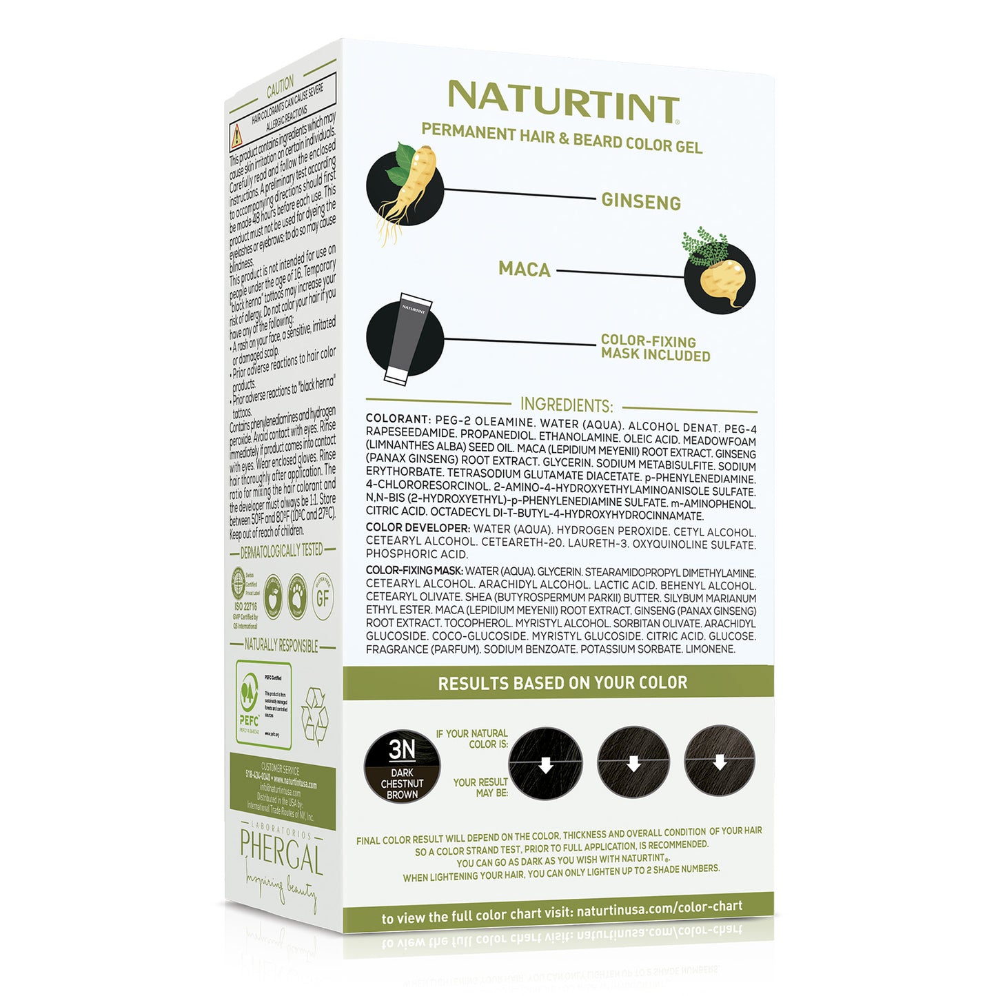 Naturtint Men's Permanent Hair Color 3N Dark Chestnut Brown