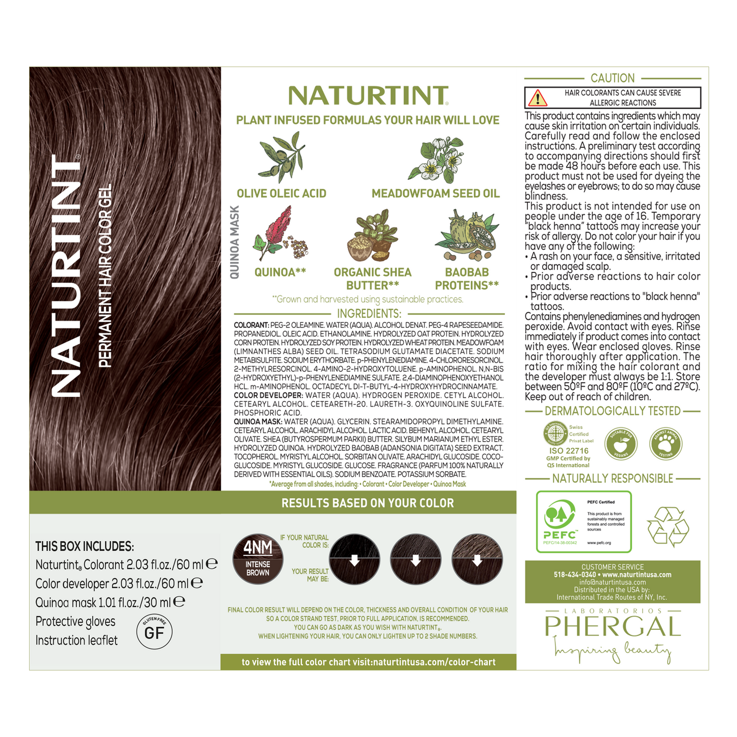 Naturtint Permanent Hair Color 4NM Intense Brown (Packaging may vary)