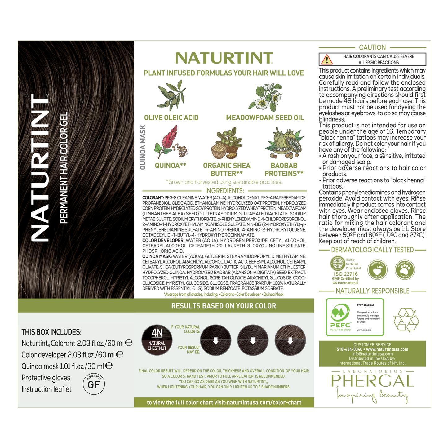 Naturtint Permanent Hair Color 4N Natural Chestnut (Packaging may vary)