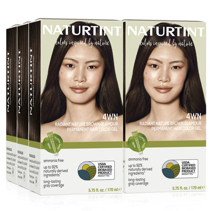 Naturtint Permanent Hair Color 4WN Radiant Nature Brown Glamour (Packaging may vary)