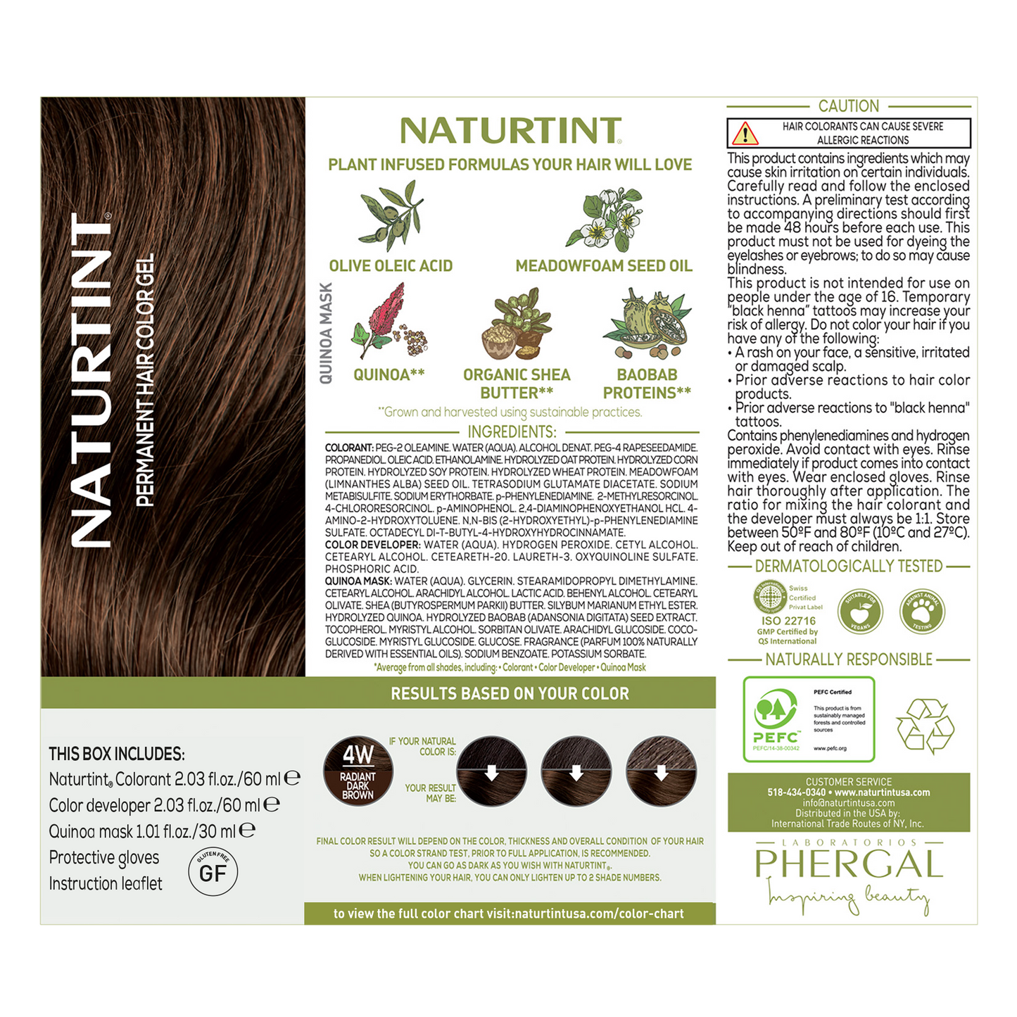 Naturtint Permanent Hair Color 4W Radiant Dark Brown (Packaging may vary)