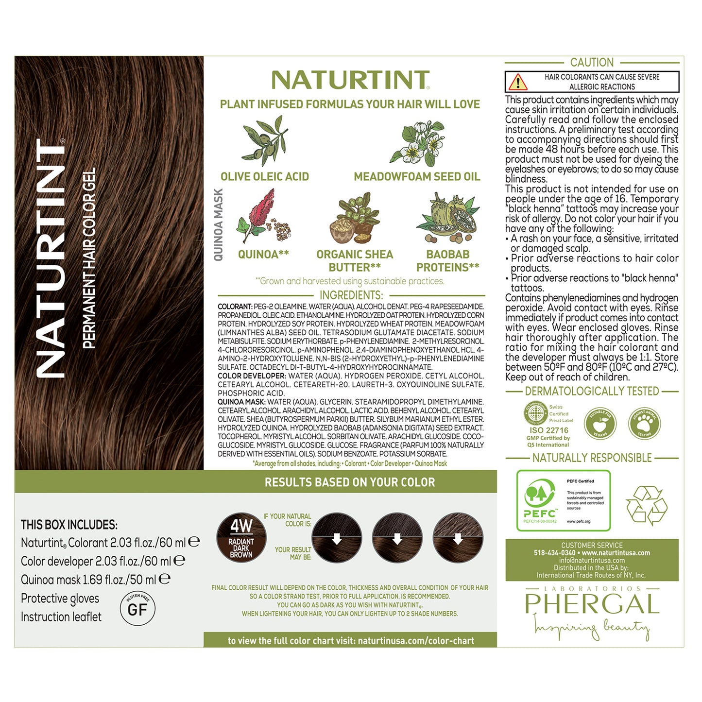 Naturtint Permanent Hair Color 4W Radiant Dark Brown