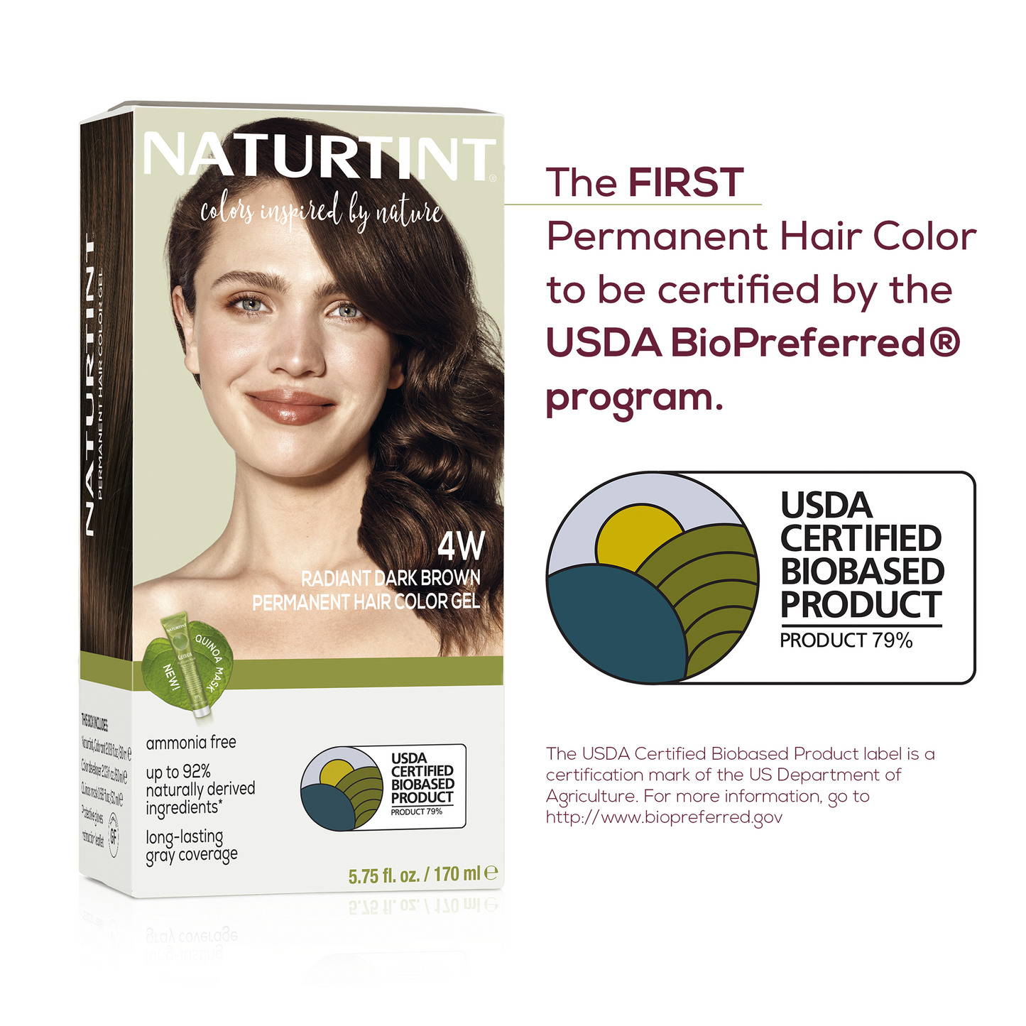 Naturtint Permanent Hair Color 4W Radiant Dark Brown
