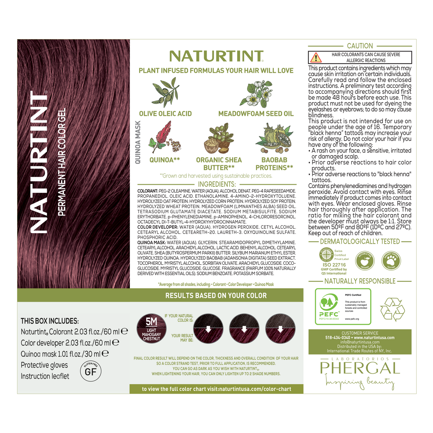 Naturtint Permanent Hair Color 5M Light Mahogany Chestnut (Packaging may vary)