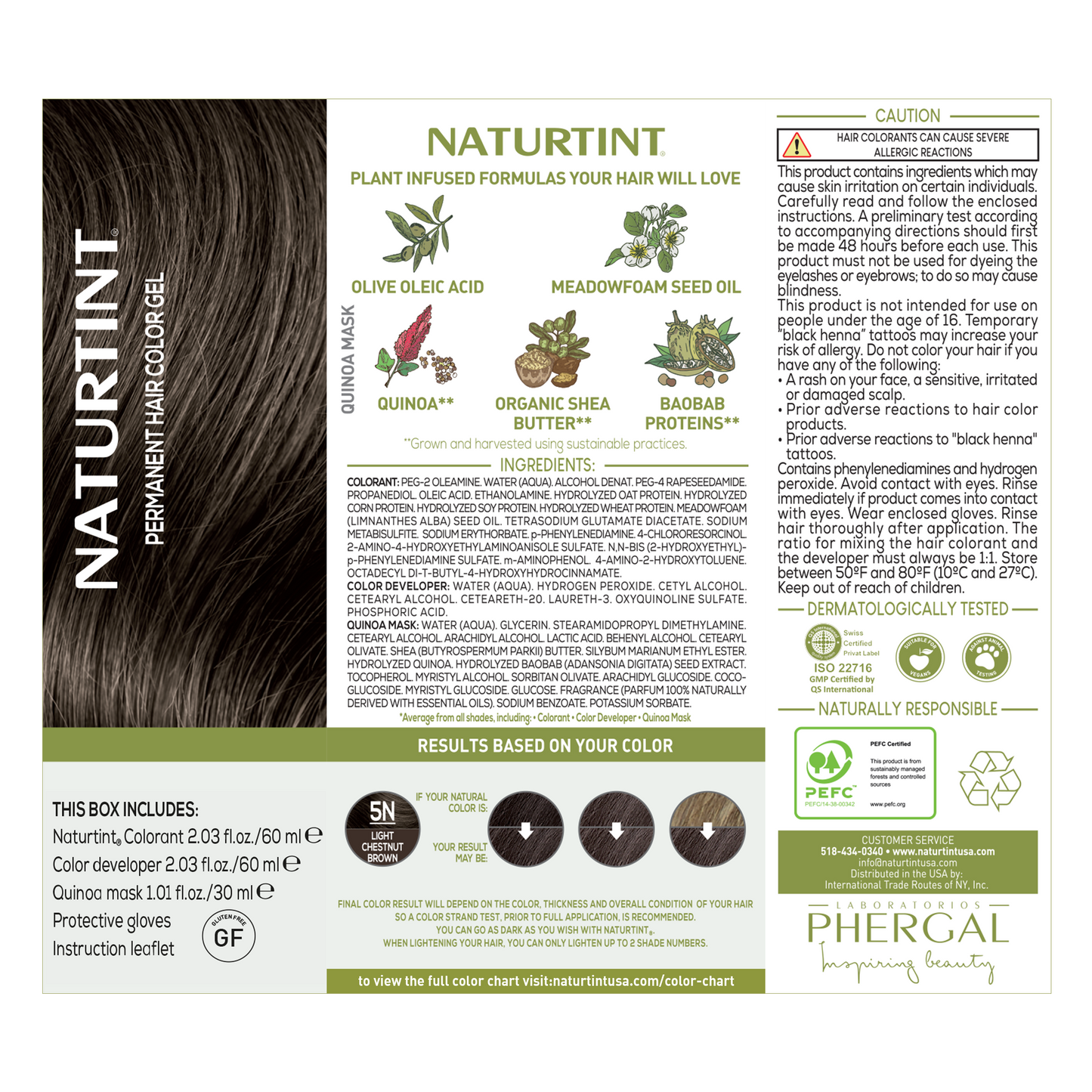 Naturtint Permanent Hair Color 5N Light Chestnut Brown (Packaging may vary)