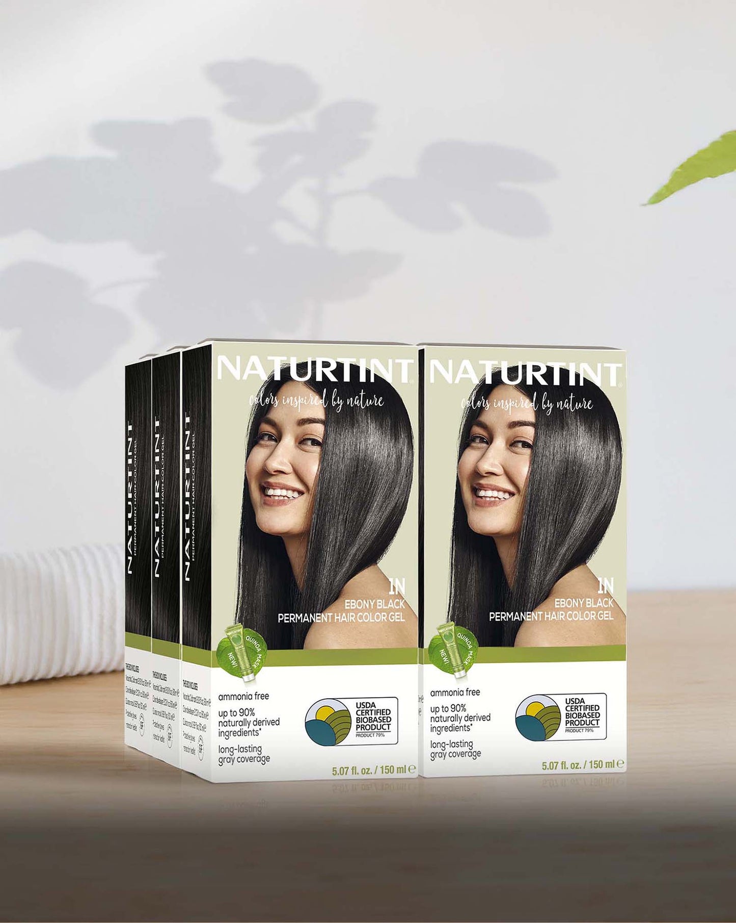 Naturtint Permanent Hair Color 1N Ebony Black (Packaging may vary)