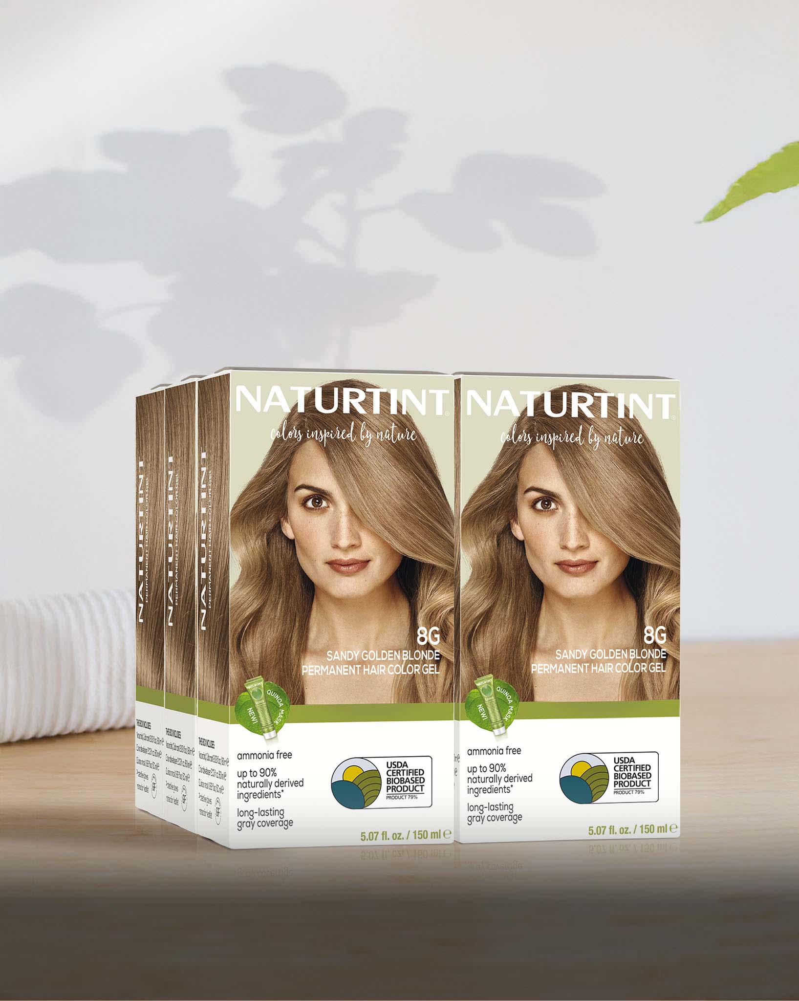 Naturtint Permanent Hair Color 8G Sandy Golden Blonde (Packaging 