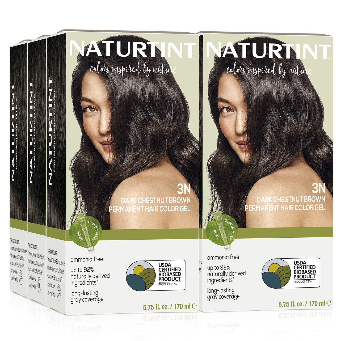 Naturtint Permanent Hair Color 3N Dark Chestnut Brown (Packaging may vary)