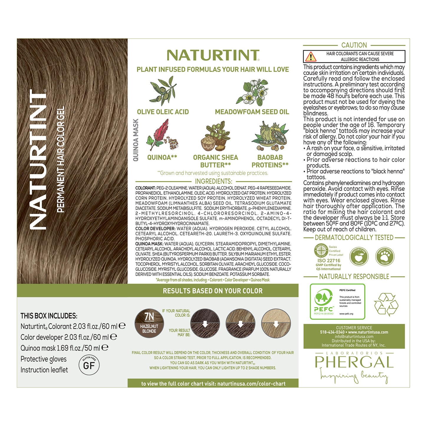 Naturtint Permanent Hair Color 7N Hazelnut Blonde (Packaging may vary)