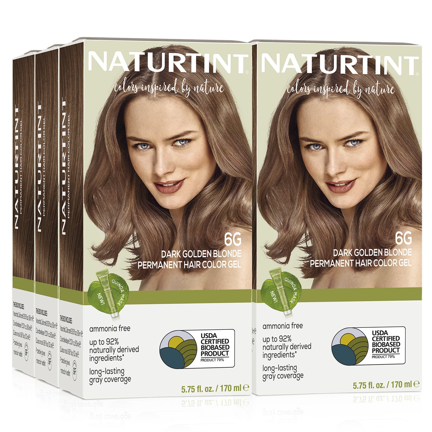 Naturtint Permanent Hair Color 6G Dark Golden Blonde (Packaging may vary)
