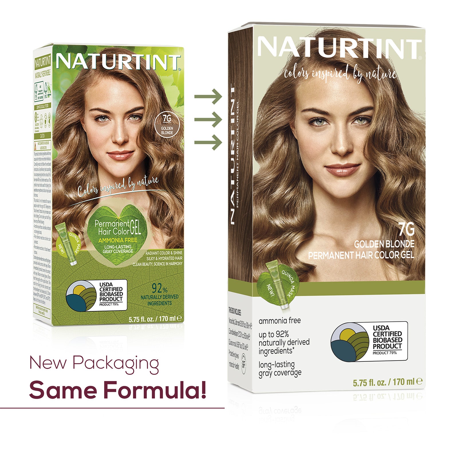 Naturtint Permanent Hair Color 7G Golden Blonde (Packaging may