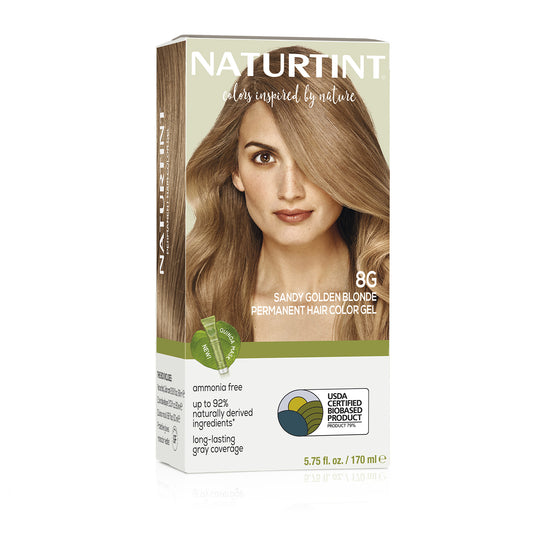 Naturtint Permanent Hair Color 8G Sandy Golden Blonde (Packaging may vary)