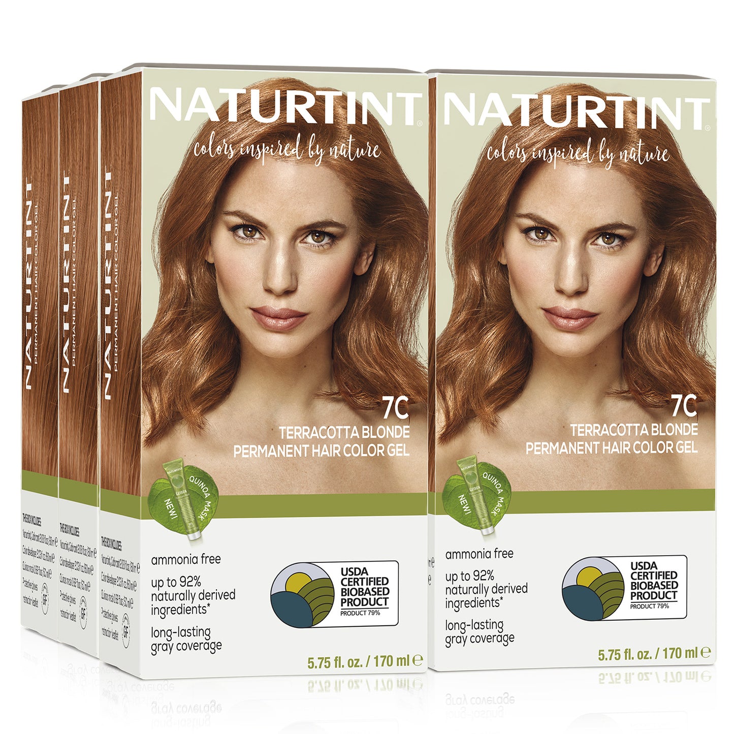 Naturtint Permanent Hair Color 7C Terracotta Blonde (Packaging may vary)