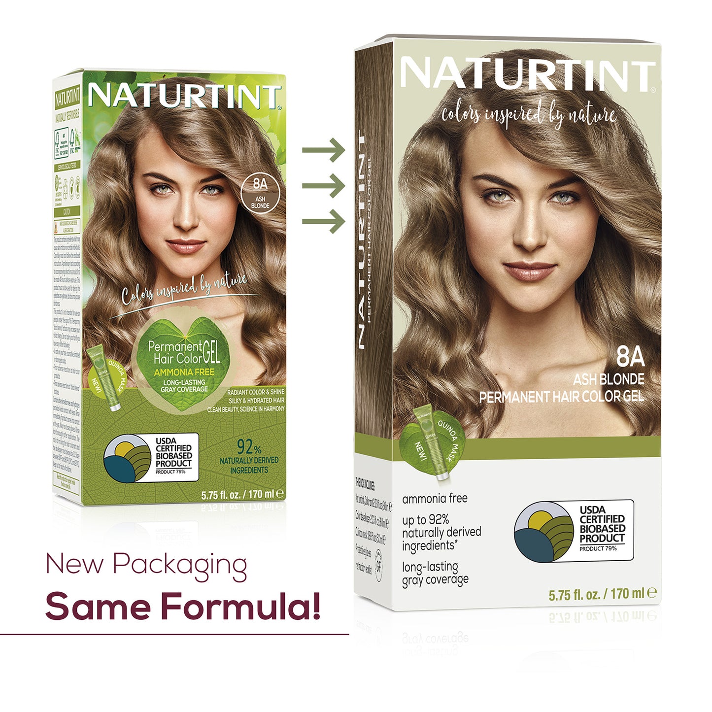 Naturtint Permanent Hair Color 8A Ash Blonde (Packaging may vary)